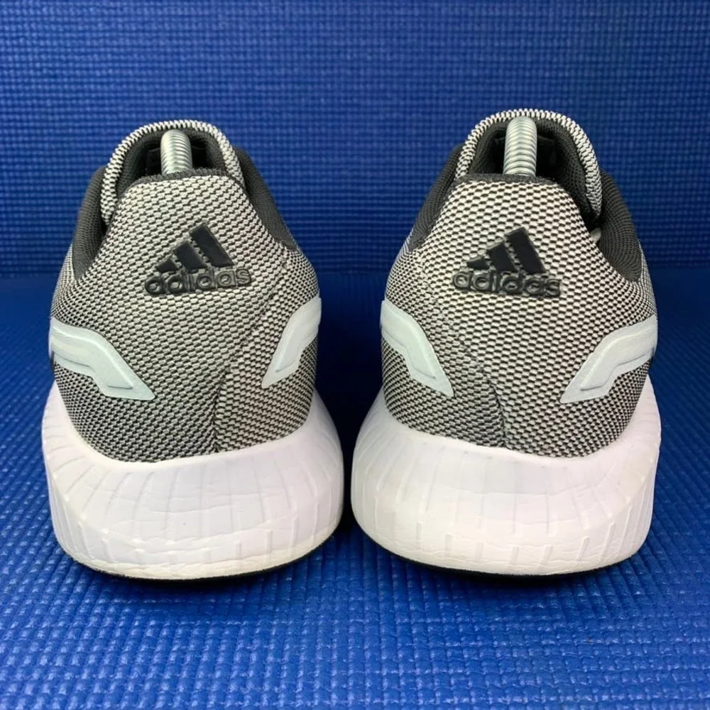 ADIDAS RUNFALCON 2.0 Men`s Size 10 Grey Black Athletic Running Shoes GV7134